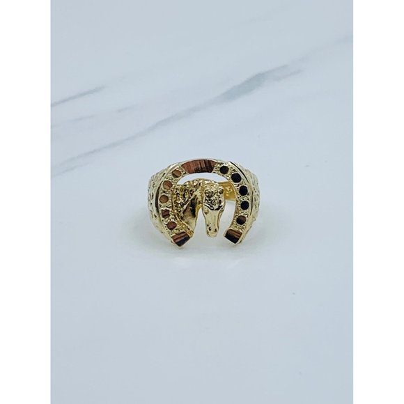 14k Gold Ring horseshoe Men’s size 9
